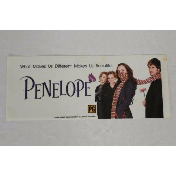 Penelope 2008 Movie Mylar 5x13 POSTER Rare ORIGINAL Summit Entertainment PG - Picture 1 of 9